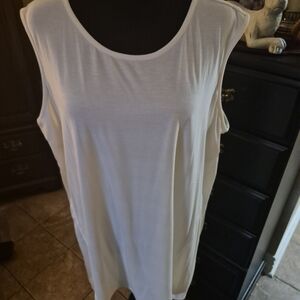 Sleeveless Cream Top